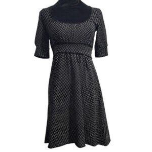 Energetic Black and White Polka Dot Women's Dress Size Small